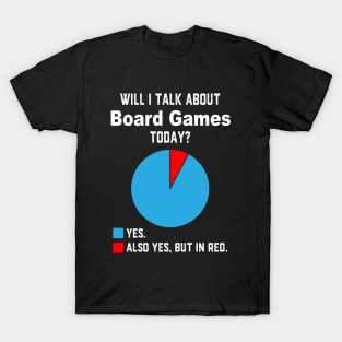 Will I Talk About Board Games Today - Tabletop Board Gaming T-Shirt